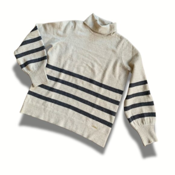 MICHAEL KORS Beige Turtleneck Sweater Small - Picture 1 of 11